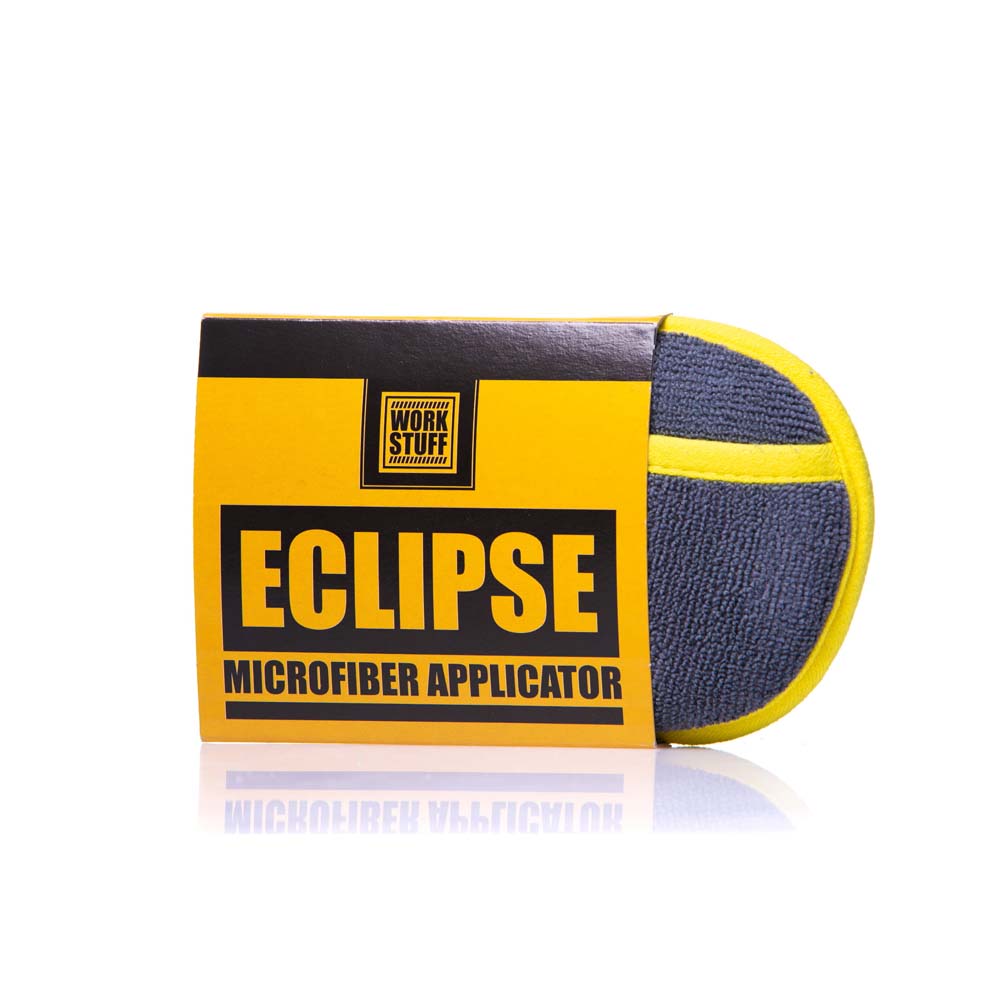 Eclipse Microfiber Applicator - a finger pocket microfiber pad for easy grip during car care tasks. Perfect for wax and polish application.
