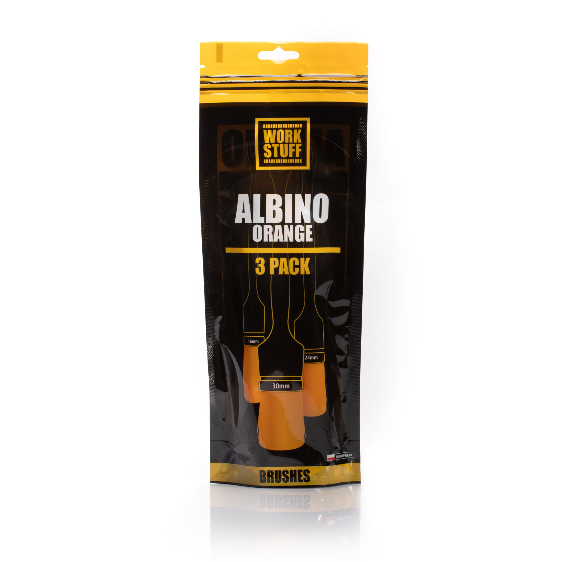 Detailing Brush ALBINO ORANGE 3-pack