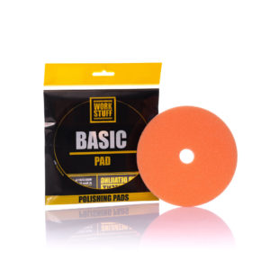 Achieve a professional finish with the Work Stuff Basic Pad One Step Medium-Hard Polishing Pad. This versatile pad combines cutting and finishing properties for a one-step polishing process.