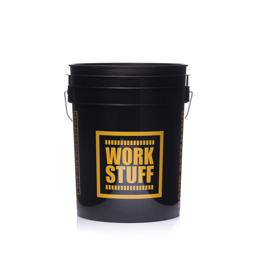 Detailing Bucket Black - RINSE - Professional HDPE rinse bucket with 20L capacity