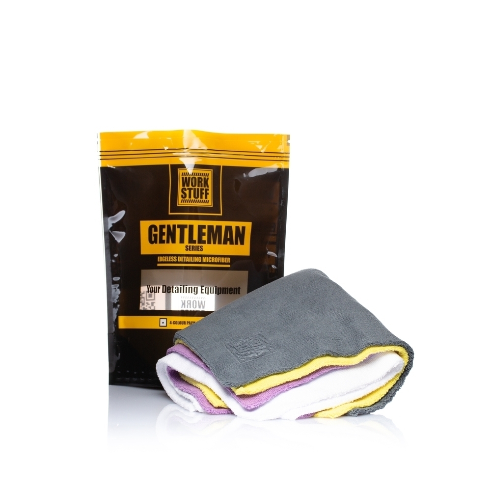 GENTLEMAN Basic 4-Colour Microfiber Cloths - Pack of 4