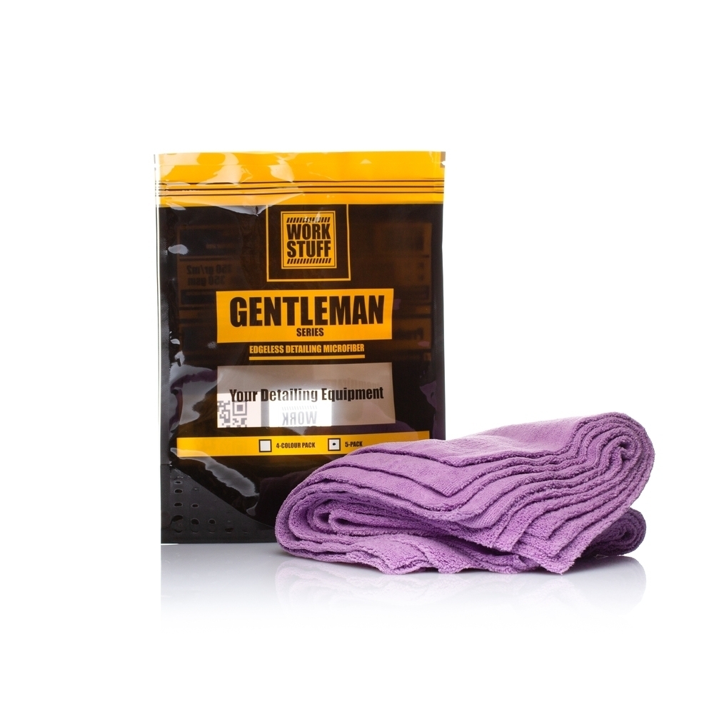 Purple GENTLEMAN Basic 5-Pack Microfiber Cloths