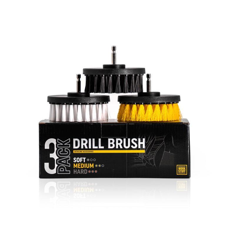 Drill Brush zestaw do detailingu tapicerki foteli i dywaników